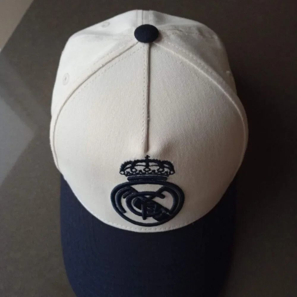 Real Madrid White & Navy Snapback Cap Hat